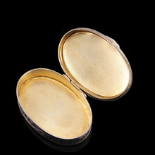 Load image into Gallery viewer, Antique Sterling Silver Box with Orange Guilloche Enamel - David Andersen c.1900