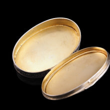 Load image into Gallery viewer, Antique Sterling Silver Box with Orange Guilloche Enamel - David Andersen c.1900