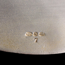 Load image into Gallery viewer, Antique Sterling Silver Box with Orange Guilloche Enamel - David Andersen c.1900