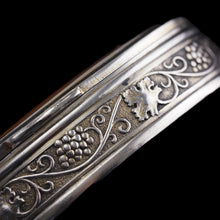 Load image into Gallery viewer, Antique Sterling Silver Box with Orange Guilloche Enamel - David Andersen c.1900