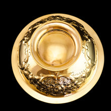 Load image into Gallery viewer, Antique Victorian Solid Silver Gilt Bowl with Ornate Floral Chasing - Henry Wilkinson & Co 1860