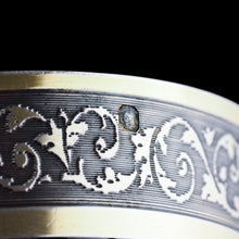 Load image into Gallery viewer, Antique French Solid Silver Parcel Gilt Beaker Cup, Engine Turned & Engraved 19th c.