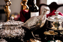 Load image into Gallery viewer, Antique Solid Silver Large Partridge/Grouse Bird Model Box - Edwardian 1910 Boaz Moses Landeck