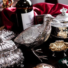 Load image into Gallery viewer, Antique Solid Silver Large Partridge/Grouse Bird Model Box - Edwardian 1910 Boaz Moses Landeck