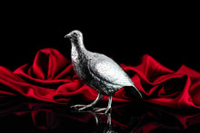 Load image into Gallery viewer, Antique Solid Silver Large Partridge/Grouse Bird Model Box - Edwardian 1910 Boaz Moses Landeck