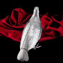 Load image into Gallery viewer, Antique Solid Silver Large Partridge/Grouse Bird Model Box - Edwardian 1910 Boaz Moses Landeck