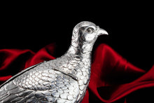 Load image into Gallery viewer, Antique Solid Silver Large Partridge/Grouse Bird Model Box - Edwardian 1910 Boaz Moses Landeck