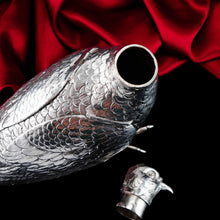 Load image into Gallery viewer, Antique Solid Silver Large Partridge/Grouse Bird Model Box - Edwardian 1910 Boaz Moses Landeck