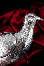 Load image into Gallery viewer, Antique Solid Silver Large Partridge/Grouse Bird Model Box - Edwardian 1910 Boaz Moses Landeck
