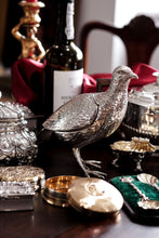 Load image into Gallery viewer, Antique Solid Silver Large Partridge/Grouse Bird Model Box - Edwardian 1910 Boaz Moses Landeck