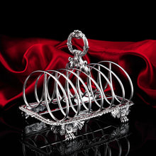 Load image into Gallery viewer, Antique Georgian Solid Sterling Silver Toast Rack Regency Style - London 1827