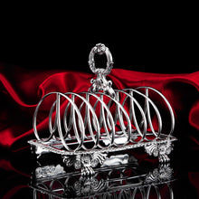 Load image into Gallery viewer, Antique Georgian Solid Sterling Silver Toast Rack Regency Style - London 1827