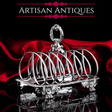Load image into Gallery viewer, Antique Georgian Solid Sterling Silver Toast Rack Regency Style - London 1827