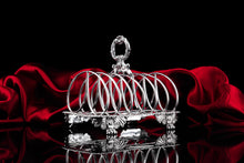 Load image into Gallery viewer, Antique Georgian Solid Sterling Silver Toast Rack Regency Style - London 1827