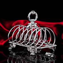 Load image into Gallery viewer, Antique Georgian Solid Sterling Silver Toast Rack Regency Style - London 1827