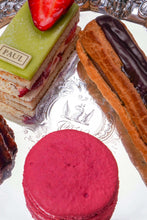 Load image into Gallery viewer, A Magnificent Antique Georgian Solid Silver Salver with Rococo Vine and Figural Mask Decorations - London 1742