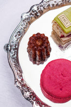 Load image into Gallery viewer, A Magnificent Antique Georgian Solid Silver Salver with Rococo Vine and Figural Mask Decorations - London 1742