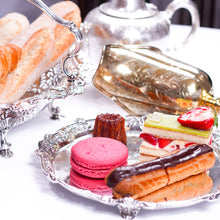 Load image into Gallery viewer, A Magnificent Antique Georgian Solid Silver Salver with Rococo Vine and Figural Mask Decorations - London 1742