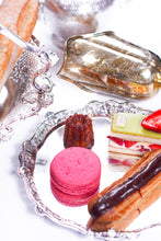 Load image into Gallery viewer, A Magnificent Antique Georgian Solid Silver Salver with Rococo Vine and Figural Mask Decorations - London 1742