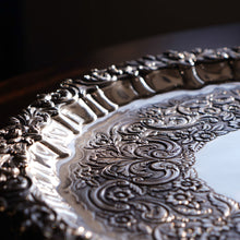 Load image into Gallery viewer, A Magnificent Large (47cm) Georgian Solid Silver Irish Salver / Tray with Beautiful High Lion Feet - Robert W Smith 1831