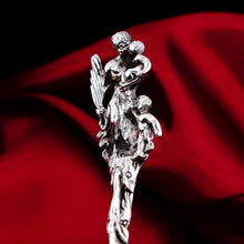 Load image into Gallery viewer, Rare Antique Victorian Solid Silver Sugar Sifter/Caster Spoon with Figural Terminal - 1854