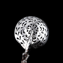Load image into Gallery viewer, Rare Antique Victorian Solid Silver Sugar Sifter/Caster Spoon with Figural Terminal - 1854