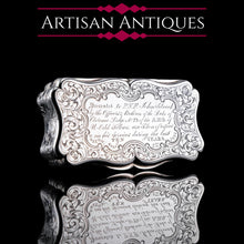 Load image into Gallery viewer, Antique Silver Snuff Box