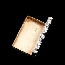Load image into Gallery viewer, A Large Victorian Solid Silver Snuff Box with Cast Border - Edward Smith 1847