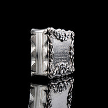 Load image into Gallery viewer, A Large Victorian Solid Silver Snuff Box with Cast Border - Edward Smith 1847