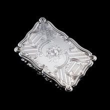 Load image into Gallery viewer, A Large Victorian Solid Silver Snuff Box with Cast Border - Edward Smith 1847