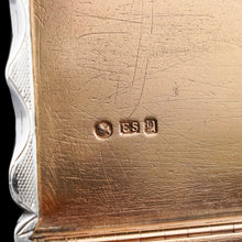 Load image into Gallery viewer, A Large Victorian Solid Silver Snuff Box with Cast Border - Edward Smith 1847