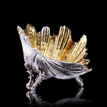 Load image into Gallery viewer, Magnificent Antique Victorian Solid Silver Salt/Butter Dish, Cast Shell Giant Clam Design - Stephen Smith 1876