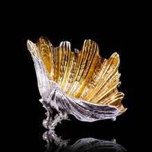 Load image into Gallery viewer, Magnificent Antique Victorian Solid Silver Salt/Butter Dish, Cast Shell Giant Clam Design - Stephen Smith 1876