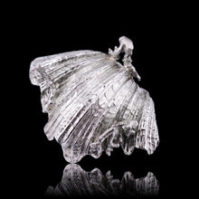 Load image into Gallery viewer, Magnificent Antique Victorian Solid Silver Salt/Butter Dish, Cast Shell Giant Clam Design - Stephen Smith 1876