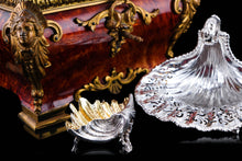 Load image into Gallery viewer, Magnificent Antique Victorian Solid Silver Salt/Butter Dish, Cast Shell Giant Clam Design - Stephen Smith 1876