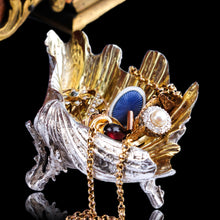 Load image into Gallery viewer, Magnificent Antique Victorian Solid Silver Salt/Butter Dish, Cast Shell Giant Clam Design - Stephen Smith 1876