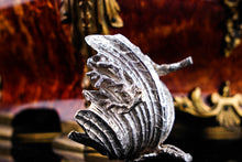 Load image into Gallery viewer, Magnificent Antique Victorian Solid Silver Salt/Butter Dish, Cast Shell Giant Clam Design - Stephen Smith 1876