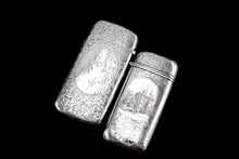 Load image into Gallery viewer, Antique Solid Silver Victorian 'Castle Top' Cigar/Cheroot Case, Rare Lancaster Castle - Nathaniel Mills 1844