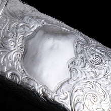 Load image into Gallery viewer, Antique Solid Silver Victorian 'Castle Top' Cigar/Cheroot Case, Rare Lancaster Castle - Nathaniel Mills 1844