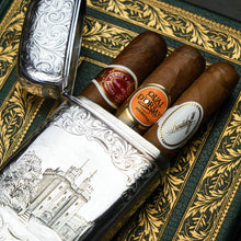 Load image into Gallery viewer, Antique Solid Silver Victorian 'Castle Top' Cigar/Cheroot Case, Rare Lancaster Castle - Nathaniel Mills 1844