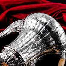 Load image into Gallery viewer, Antique Solid Silver Coffee Pot with Abercorn Pattern - Robert Garrard 1866