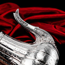 Load image into Gallery viewer, Antique Solid Silver Coffee Pot with Abercorn Pattern - Robert Garrard 1866