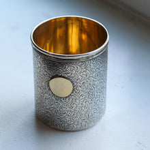 Load image into Gallery viewer, Antique Victorian Solid Silver Beaker Cup Fully Hand Engraved - 1839 - Artisan Antiques