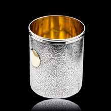 Load image into Gallery viewer, Antique Victorian Solid Silver Beaker Cup Fully Hand Engraved - 1839 - Artisan Antiques