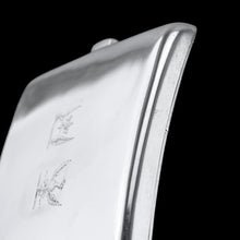 Load image into Gallery viewer, Antique Victorian Solid Silver Cigarette Case Wonderful Curve & Crested - London 1894