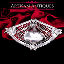 Load image into Gallery viewer, Antique Victorian Solid Silver Bowl/Basket in Neoclassical Style - William Hutton & Sons 1899