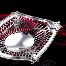 Load image into Gallery viewer, Antique Victorian Solid Silver Bowl/Basket in Neoclassical Style - William Hutton & Sons 1899