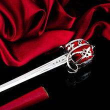 Load image into Gallery viewer, Antique Scottish Solid Silver Letter Opener, Military Basket Hilt Sword Design - 1905