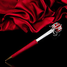 Load image into Gallery viewer, Antique Scottish Solid Silver Letter Opener, Military Basket Hilt Sword Design - 1905