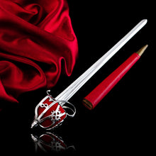 Load image into Gallery viewer, Antique Scottish Solid Silver Letter Opener, Military Basket Hilt Sword Design - 1905